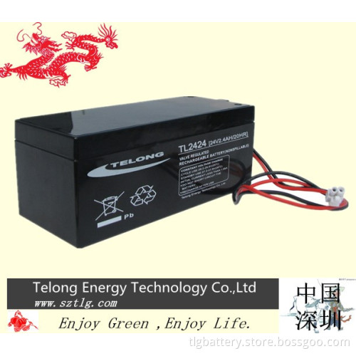 Ex-Factory Price / AGM Lead Acid Battery 24V2.4ah Battery for UPS, Emergency Lighting